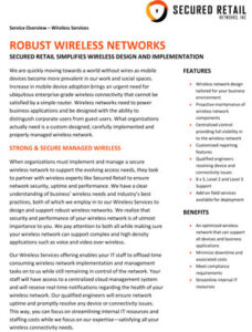 Robust Wireless Networks
